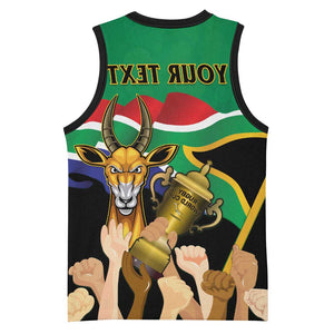 Personalised South Africa Special Holiday Basketball Jersey Springboks Champions Celebration Rugby Is My Soul - African Pride