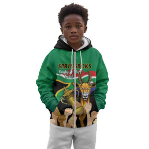 Personalised South Africa Special Holiday Kid Hoodie Springboks Champions Celebration Rugby Is My Soul