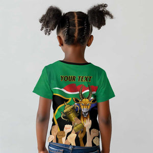 Personalised South Africa Special Holiday Kid T shirt Springboks Champions Celebration Rugby Is My Soul