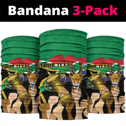 Personalised South Africa Special Holiday Neck Gaiter Springboks Champions Celebration Rugby Is My Soul LT14
