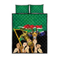 Personalised South Africa Special Holiday Quilt Bed Set Springboks Champions Celebration Rugby Is My Soul