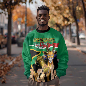 Personalised South Africa Special Holiday Sweatshirt Springboks Champions Celebration Rugby Is My Soul