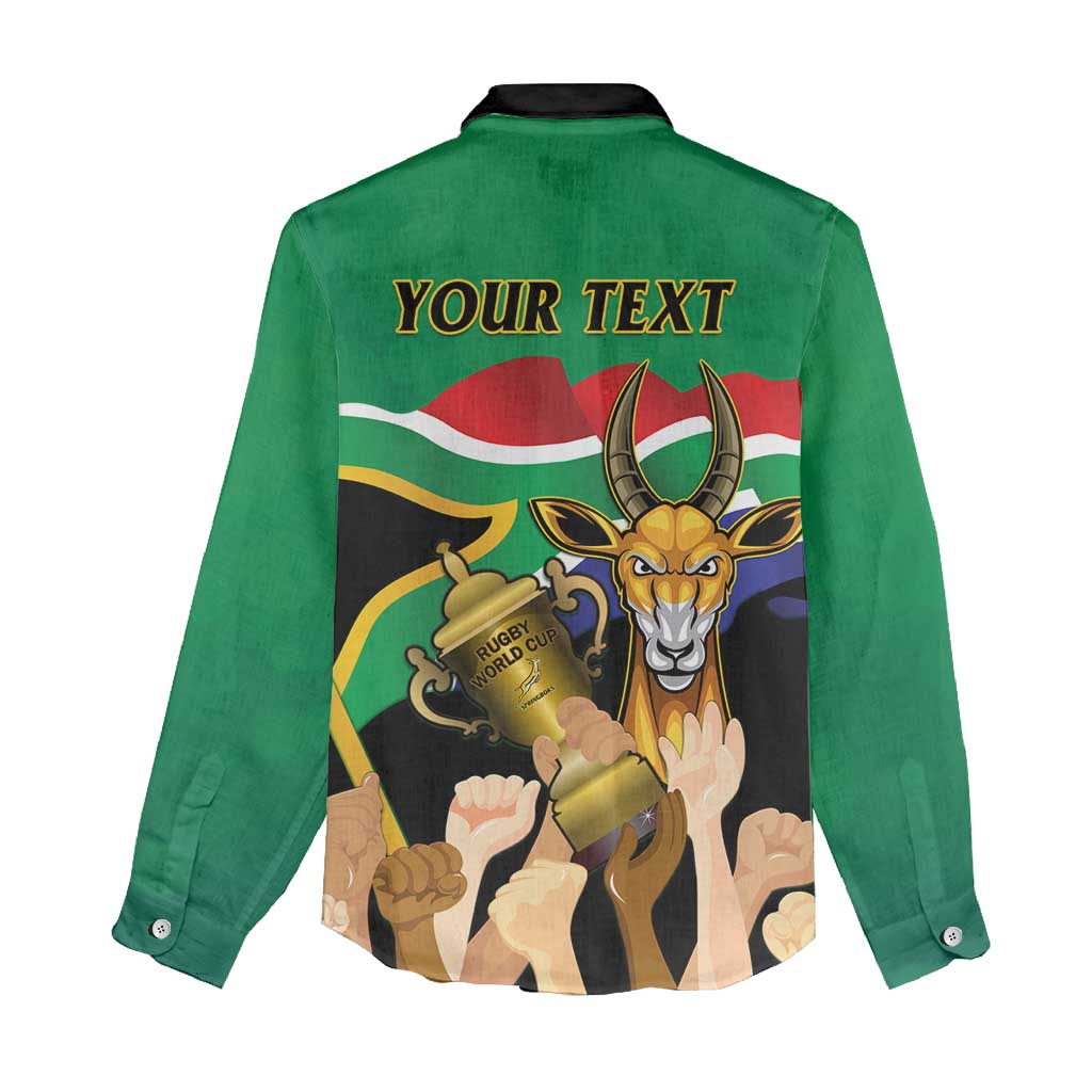Personalised South Africa Special Holiday Women Casual Shirt Springboks Champions Celebration Rugby Is My Soul LT14