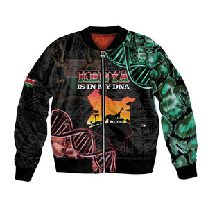 Afro Kenya Bomber Jacket Kenyan Is In My DNA - Jamhuri Day