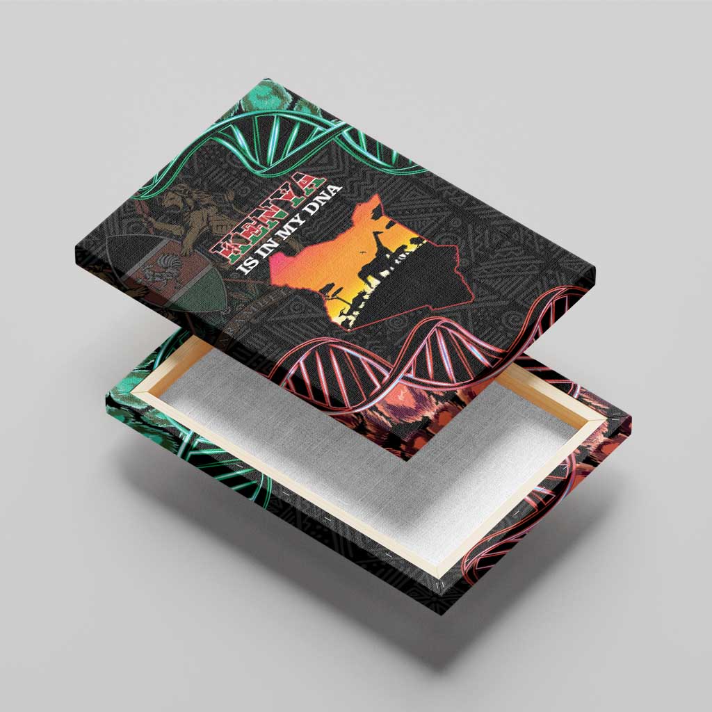 Afro Kenya Canvas Wall Art Kenyan Is In My DNA - Jamhuri Day