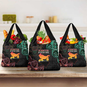 Afro Kenya Grocery Bag Kenyan Is In My DNA - Jamhuri Day