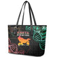 Afro Kenya Leather Tote Bag Kenyan Is In My DNA - Jamhuri Day
