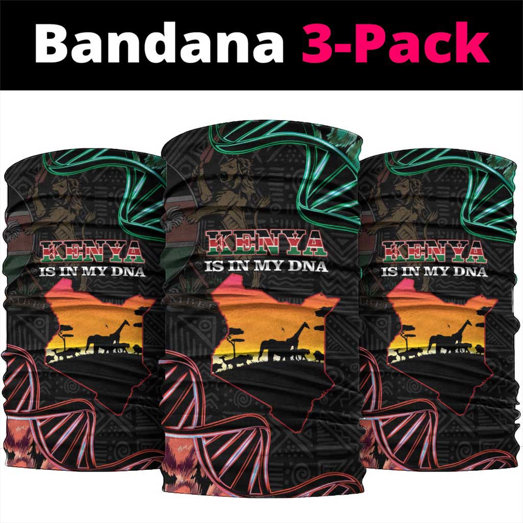 Afro Kenya Neck Gaiter Kenyan Is In My DNA - Jamhuri Day LT14