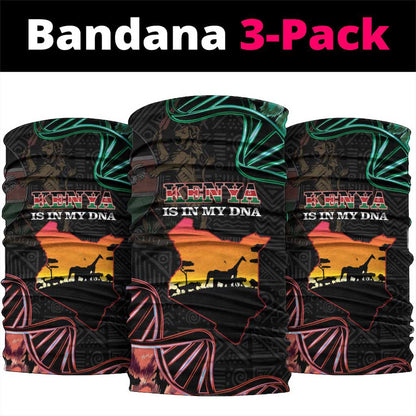 Afro Kenya Neck Gaiter Kenyan Is In My DNA - Jamhuri Day LT14
