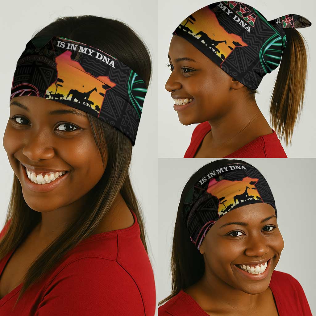 Afro Kenya Neck Gaiter Kenyan Is In My DNA - Jamhuri Day LT14