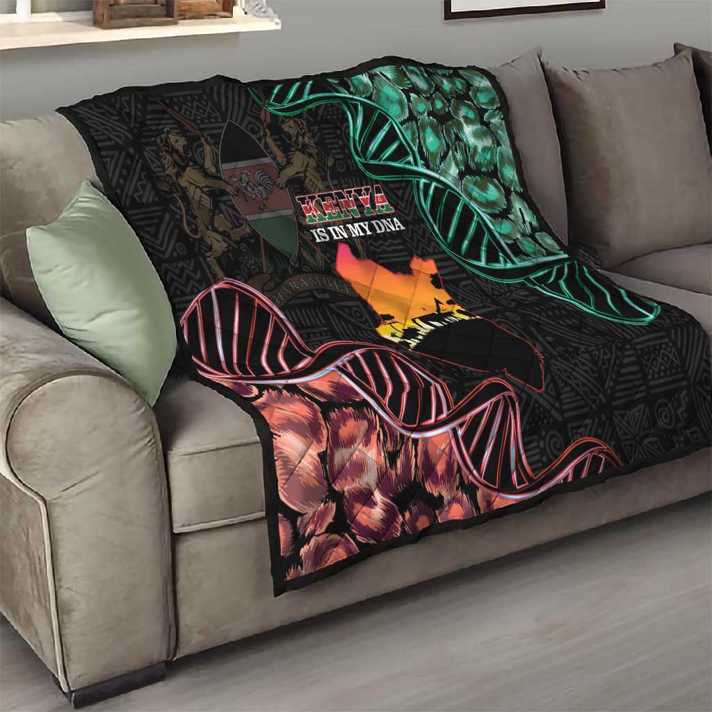 Afro Kenya Quilt Kenyan Is In My DNA - Jamhuri Day