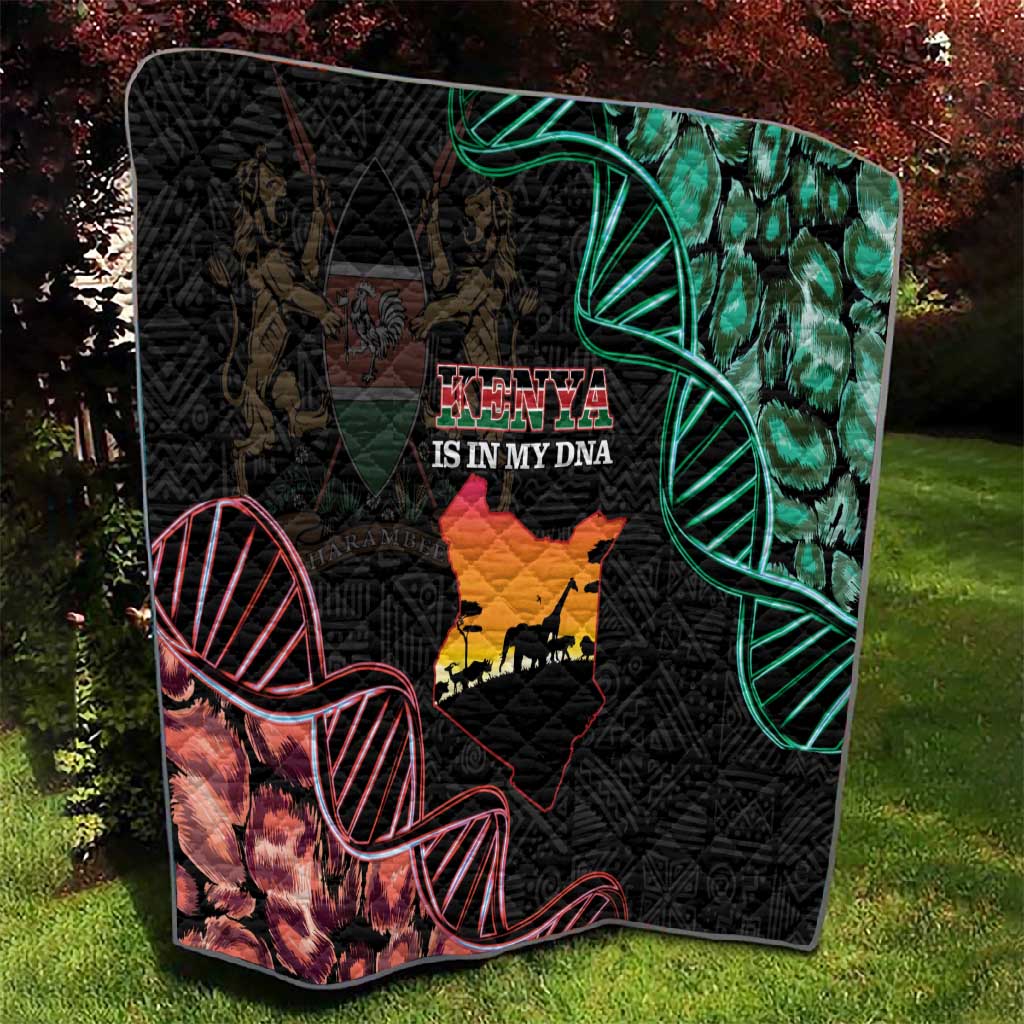 Afro Kenya Quilt Kenyan Is In My DNA - Jamhuri Day