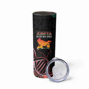 Afro Kenya Skinny Tumbler Kenyan Is In My DNA - Jamhuri Day
