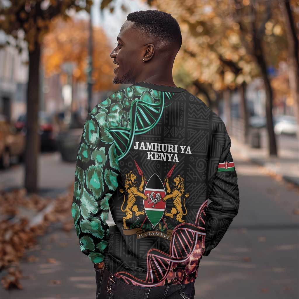 Afro Kenya Sweatshirt Kenyan Is In My DNA - Jamhuri Day