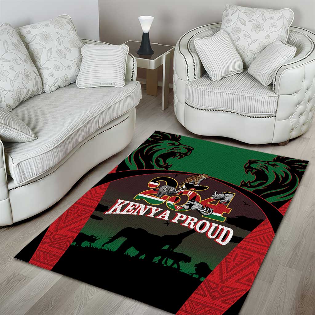 Proud Kenya 254 Area Rug Safari Animals - African Pattern