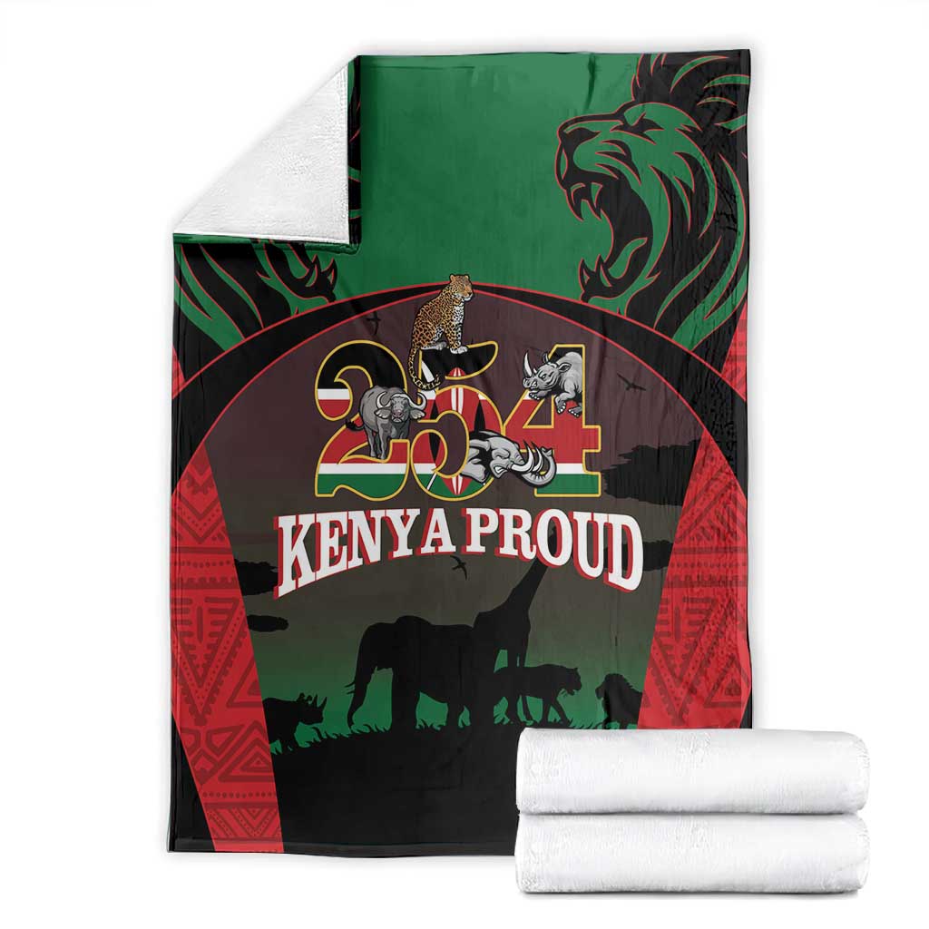 Proud Kenya 254 Blanket Safari Animals - African Pattern