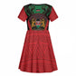Proud Kenya 254 Kid Short Sleeve Dress Safari Animals - African Pattern