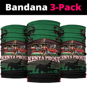 Proud Kenya 254 Neck Gaiter Safari Animals - African Pattern LT14
