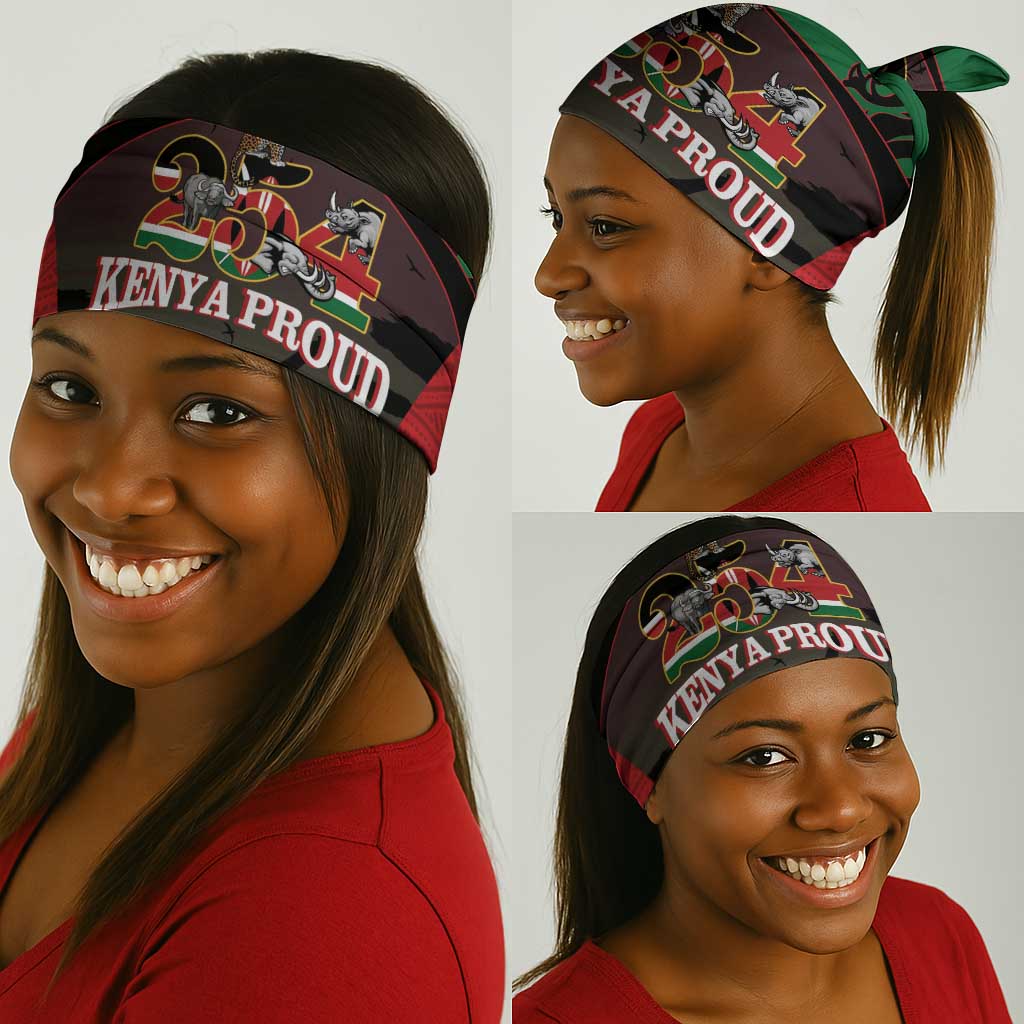 Proud Kenya 254 Neck Gaiter Safari Animals - African Pattern LT14