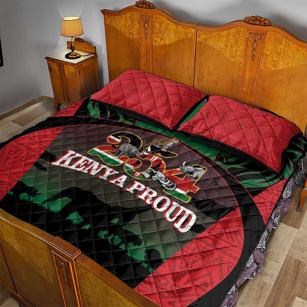 Proud Kenya 254 Quilt Bed Set Safari Animals - African Pattern