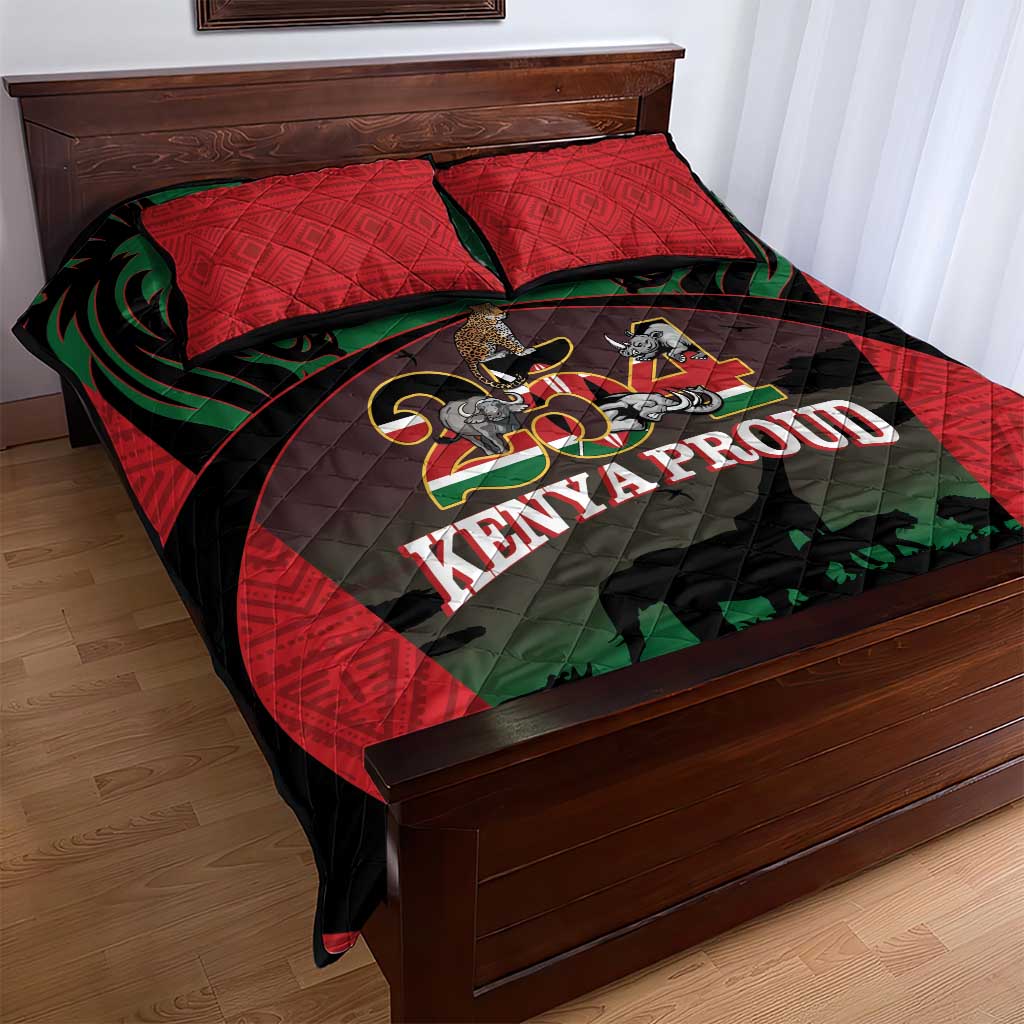 Proud Kenya 254 Quilt Bed Set Safari Animals - African Pattern