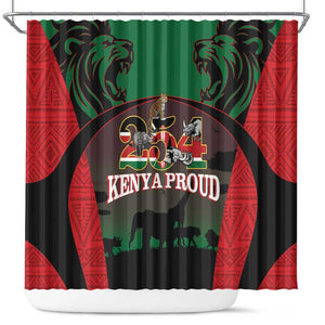 Proud Kenya 254 Shower Curtain Safari Animals - African Pattern