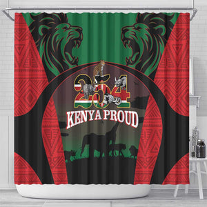 Proud Kenya 254 Shower Curtain Safari Animals - African Pattern