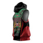Proud Kenya 254 Sleeveless Hoodie Safari Animals - African Pattern - African Pride