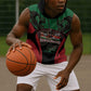 Proud Kenya 254 Sleeveless Hoodie Safari Animals - African Pattern - African Pride