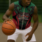 Proud Kenya 254 Sleeveless Zip Hoodie Safari Animals - African Pattern - African Pride