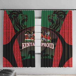 Proud Kenya 254 Window Curtain Safari Animals - African Pattern