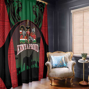 Proud Kenya 254 Window Curtain Safari Animals - African Pattern