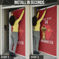 Morocco Football Custom Door Cover Atlas Lions Champions African Red Islamic Pattern