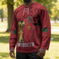 Morocco Football Custom Hockey Jersey Atlas Lions Champions African Red Islamic Pattern