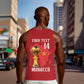 Morocco Football Custom Men Tank Top Atlas Lions Champions African Red Islamic Pattern