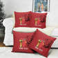 Morocco Football Custom Pillow Cover Atlas Lions Champions African Red Islamic Pattern