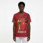 Morocco Football Custom Scrub Top Atlas Lions Champions African Red Islamic Pattern
