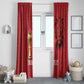 Morocco Football Custom Window Curtain Atlas Lions Champions African Red Islamic Pattern