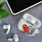 Morocco Football Custom AirPods Case Atlas Lions Champions African White Islamic Pattern