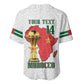 Morocco Football Custom Baseball Jersey Atlas Lions Champions African White Islamic Pattern