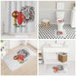 Morocco Football Custom Bathroom Set Atlas Lions Champions African White Islamic Pattern