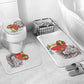 Morocco Football Custom Bathroom Set Atlas Lions Champions African White Islamic Pattern