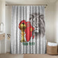 Morocco Football Custom Bathroom Set Atlas Lions Champions African White Islamic Pattern