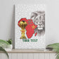 Morocco Football Custom Canvas Wall Art Atlas Lions Champions African White Islamic Pattern