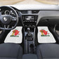 Morocco Football Custom Car Mats Atlas Lions Champions African White Islamic Pattern