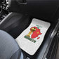 Morocco Football Custom Car Mats Atlas Lions Champions African White Islamic Pattern