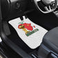 Morocco Football Custom Car Mats Atlas Lions Champions African White Islamic Pattern