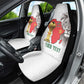 Morocco Football Custom Car Seat Cover Atlas Lions Champions African White Islamic Pattern