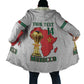 Morocco Football Custom Cloak Atlas Lions Champions African White Islamic Pattern