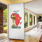 Morocco Football Custom Door Cover Atlas Lions Champions African White Islamic Pattern